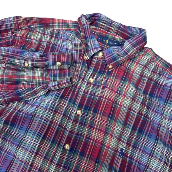Ralph Lauren Other - Ralph Lauren Mens 2XLT Tall Plaid Button Down Shirt Long Sleeve Casual